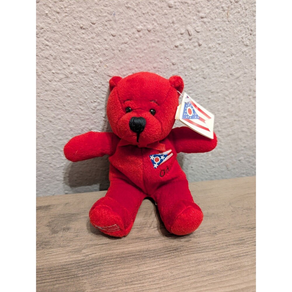 Symbolz Ohio Buckeye State Souvenir Beanbag Bear Plush 2003